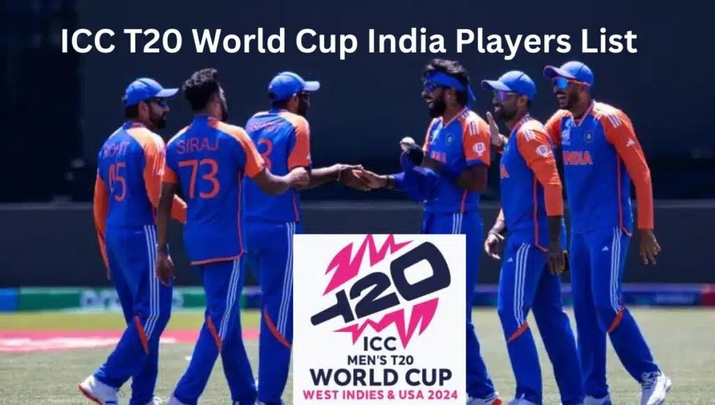 Do you know T20 world cup 2024 India players list 1 T20 world cup 2024 India players list